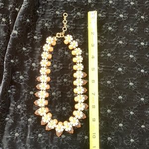 J Crew acrylic and enamel necklace